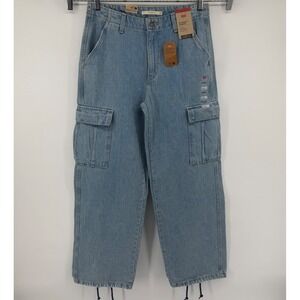 Levi's Cargo Jeans Womens 27 Light Blue '94 Baggy Cargo Mid Rise Utility Denim